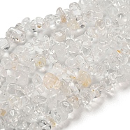 Natural Quartz Crystal Chip Beads Strands, Rock Crystal Beads, 5~8x5~8mm, Hole: 1mm, about 31.5 inch(G-M205-01A)