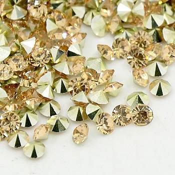 Grade AAA Pointed Back Resin Rhinestones, Diamond Shape, Peru, 3mm, about 14400pcs/bag