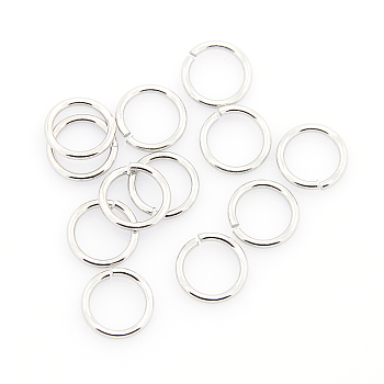 304 Stainless Steel Open Jump Rings, Stainless Steel Color, 20 Gauge, 10x0.8mm, Inner Diameter: 8.4mm, about 2000pcs/bag