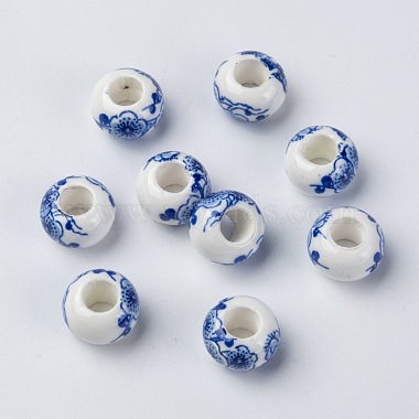 Perles européennes en porcelaine manuelles(CF257Y)-2