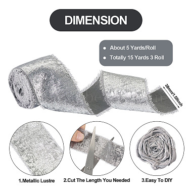 Polyester Frayed Ribbon(DIY-TAC0023-39B)-3