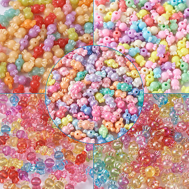 Pandahall Opaque Solid Color & Imitation Jelly & Transparent Styles Acrylic Beads(MACR-TA0001-15)-2