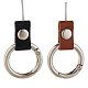 2Pcs 2 Colors Leather and Zinc Alloy Mobile Phone Finger Rings(AJEW-GF0005-82)-1