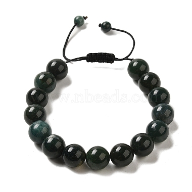 Round Moss Agate Bracelets