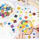 AHADERMAKER 190Pcs 3 Styles Mosaic Tiles Glass Cabochons(DIY-GA0003-69)-3