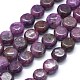 Натуральный лепидолит / пурпурный слюдяный камень бисер пряди(G-F626-03)-1