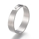 Adjustable 201 Stainless Steel Plain Band Rings(STAS-P249-26A-P)-1