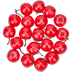 20Pcs Mini Foam Imitation Apples, Artificial Fruit, for Dollhouse Accessories Pretending Prop Decorations, Red, 38~43x34~35mm(DJEW-SP0001-32)