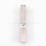 304 Stainless Steel Pendants, with Cubic Zirconia, Rectangle, Stainless Steel Color, 33x5x6mm, Hole: 4x5mm(STAS-F168-24P)