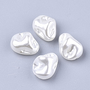 ABS Plastic Imitation Pearl Beads, Nuggets, Creamy White, 16.5x13x10mm, Hole: 1.8mm, about 516pcs/500g(OACR-T017-15)