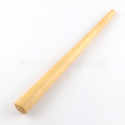 Wood Ring Enlarger Stick Mandrel Sizer Tool, for Ring Forming and Jewelry Making, Wheat, 28x1.2~2.5cm(X-TOOL-R091-12)
