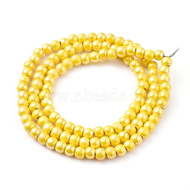 Chapelets de perles en porcelaine manuelle(PORC-I010-02I-6mm)-2
