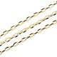 3.28 Feet Handmade Golden Brass Enamel Link Chains(X-CHC-M021-66B-06)-1