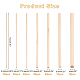 Elite 150Pcs 7 Style Round Wooden Sticks(DIY-PH0008-41)-2