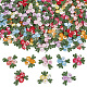 Pandahall Elite 160 pcs 8 couleurs motif de fleur soluble dans l'eau appliques de broderie informatisées(DIY-PH0013-98)-1