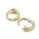 Snake Rack Plating Brass with Cubic Zirconia Twister Clasp(EJEW-Z031-01G)-2