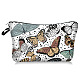 Butterfly Print Polyester Wallets with Zipper(WG50525-01)-1