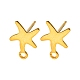 Starfish Shape 201 Stainless Steel Stud Earrings Findings(STAS-Q251-03G)-1