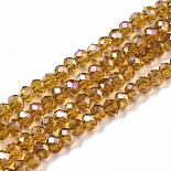 3mm Goldenrod Rondelle Glass Beads(X-EGLA-R048-2mm-24)