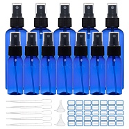 Plastic Spray Bottle, Mini Transparent Plastic Funnel Hopper, 2ml Disposable Plastic Dropper and Label Paster, 142.5mm(MRMJ-BC0001-91)