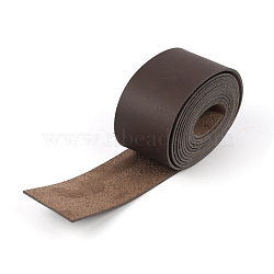 Flat PU Leather Cord, for Bag Making Accessories, Coffee, 50mm, about 2.19 Yards(2m)/Roll(PW-WG7851F-02)