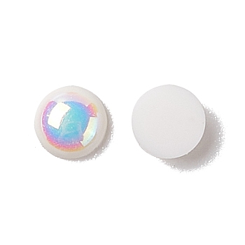 ABS Plastic Nail Art Decoration Accessories, Half Round, Creamy White, 4x1.5mm, about 5000pcs/bag