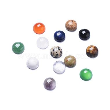 20mm Mixed Color Flat Round Mixed Stone Cabochons