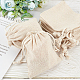 Gorgecraft Flax Cloth Blank DIY Craft Drawstring(ABAG-GF0001-06B)-4