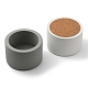 2Pcs 2 Colors Cement Candle Cups(AJEW-FG0001-93A)-2