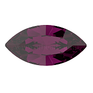 Preciosa&reg MAXIMA Crystal Fancy Stones, Czech Crystal, 435 14 615 Navette(Horse Eye), Dura Foiling, 20050 Amethyst, 8x4mm(Y-PRC-FG8-20050)