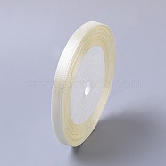 1/4 inch(6mm) Beige Satin Ribbon Wedding Sewing DIY, 25yards/roll(22.86m/roll)(X-RC6mmY002)