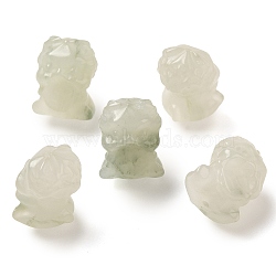 Natural Jade Carved Beads, Wealth Pi Xiu, 17x13x12.5mm, Hole: 1.2mm(G-P550-14D)