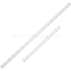 Acrylic Quilting Rulers, Clear, 22.5~42.5x1.25x0.3cm, 2pcs/set(DIY-WH0430-740)