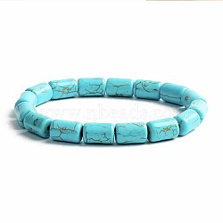 Turquoise Bracelet with Elastic Rope Bracelet, Male and Female Lovers Best Friend(DZ7554-30)