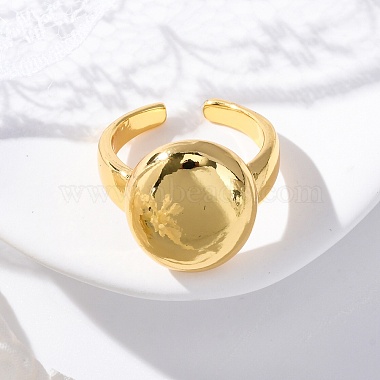 Brass Open Cuff Rings for Women(RJEW-G341-04G-03)-2