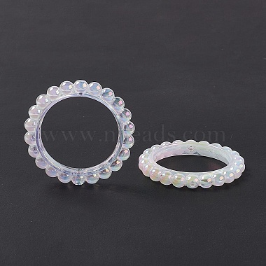 UV Plating Opaque Acrylic Beads Frames(PACR-M003-03G)-2