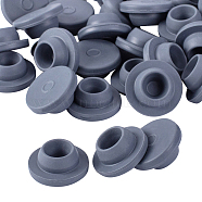 Self Healing Rubber Injection Ports, Rubber Bottle Stoppers, for Opening Mason Jar Lids, Slate Gray, 19.5x8.5mm, Hole: 8.5mm, Fit for 13mm in diameter Opening Mason Jar Lids(FIND-OC0001-02)