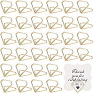 Spring Steel Wire Swirl Wire Clip, for Desktop, Party Decoration, Diamonds, Golden, 28x26x27mm(DIY-WH0283-35)