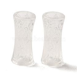 Transparent Acrylic European Beads, Large Hole Beads, Column, Clear, 28x12.5mm, Hole: 8mm, about 328pcs/500g(TACR-G048-08)