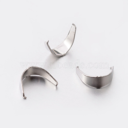 201 Stainless Steel Snap on Bails, Stainless Steel Color, 6.5x3mm, Pin: 0.6mm(STAS-E076-17)