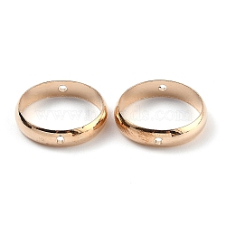 Brass Bead Frame, for Earrings & Hair Jewelry Accessories Bag Bead Buckle, Round Ring, Light Gold, 14x2.5mm, Hole: 1mm, 12mm Inner Diameter, 10Pcs/bag(KK-C103-01D-KCG)