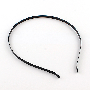 Electrophoresis Hair Accessories Iron Hair Band Findings, Black, 110mm