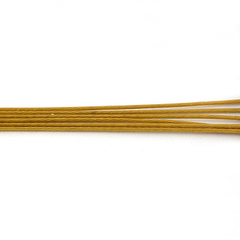 Tiger Tail Wire, Nylon-coated 201 Stainless Steel, Goldenrod, 20 Gauge, 0.8mm, about 1640.41 Feet(500m)/1000g