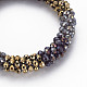 Crochet Glass Beads Braided Stretch Bracelet(BJEW-T016-08H)-2