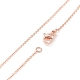 Brass Chain Necklaces(MAK-L009-03RG)-1
