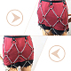 WADORN 2Pcs 2 Colors Imitation Leather Chain Belt(AJEW-WR0002-06)-5