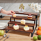 Rectangle 4 Layer Wood & Iron Storage Rack(AJEW-WH0410-194)-2