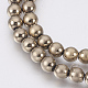 Electroplate Non-Magnetic Synthetic Hematite Beads Strands(G-F585-D-6mm)-2