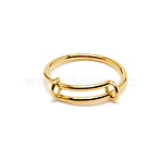 304 Stainless Steel Wire Wrap Expandable Adjustable Ring for Women, Golden, US Size 5 1/4(15.9mm)(RJEW-WH0007-01C-G)