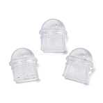 PVC Mobile Dustproof Plugs, Mobile Anti-Dust Plugs, Clear, 1.05x0.95x0.4cm, Hole: 2mm(KY-WH0045-63)